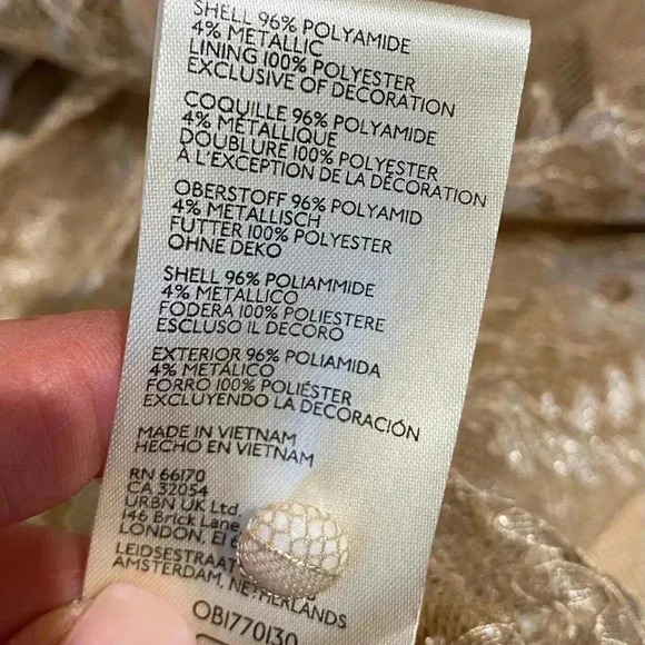 Mauve Women’s Dressy Formal Lace Long Sleeve Button Down Sheer Collar Blouse NEW - Picture 14 of 16